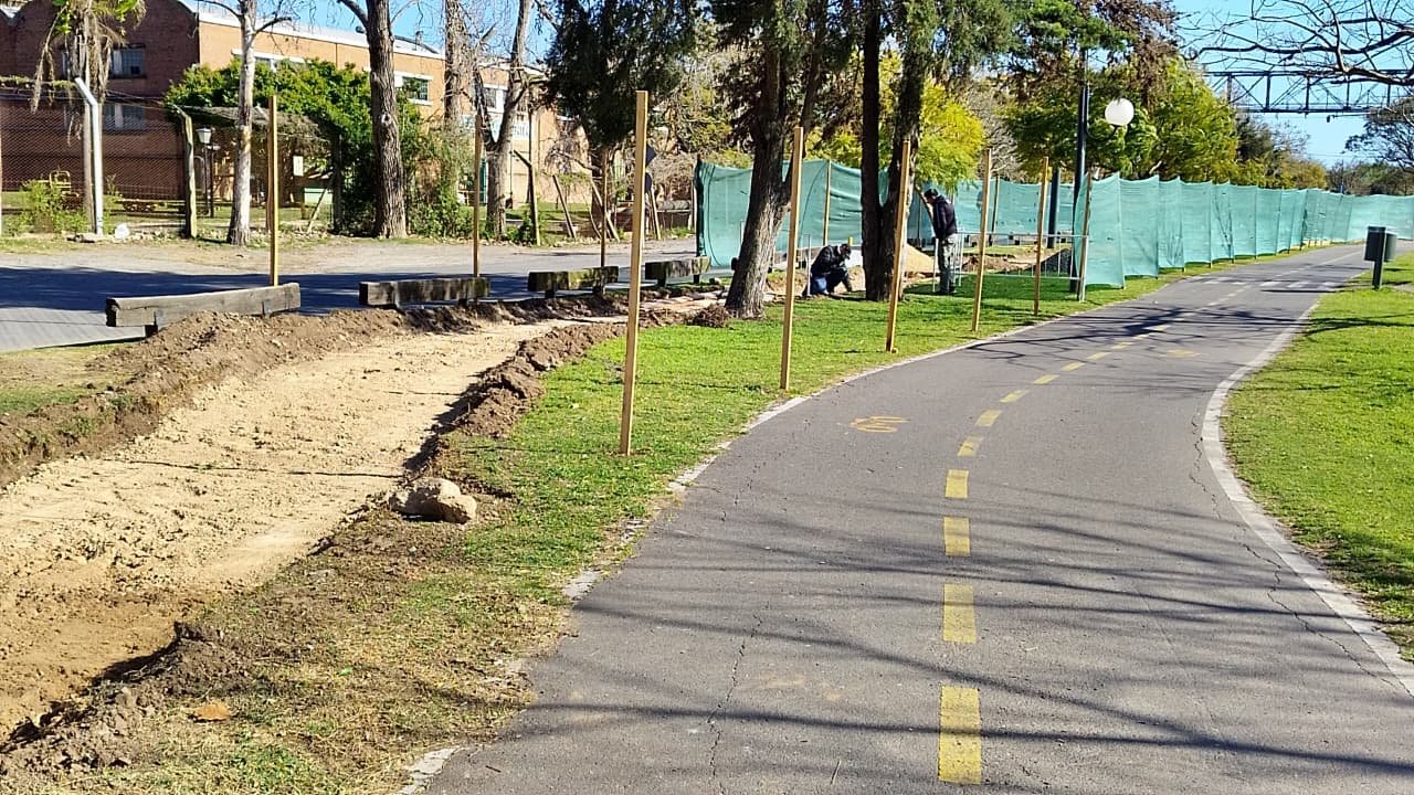 Obras de puesta en valor en la Costanera Norte de Zárate