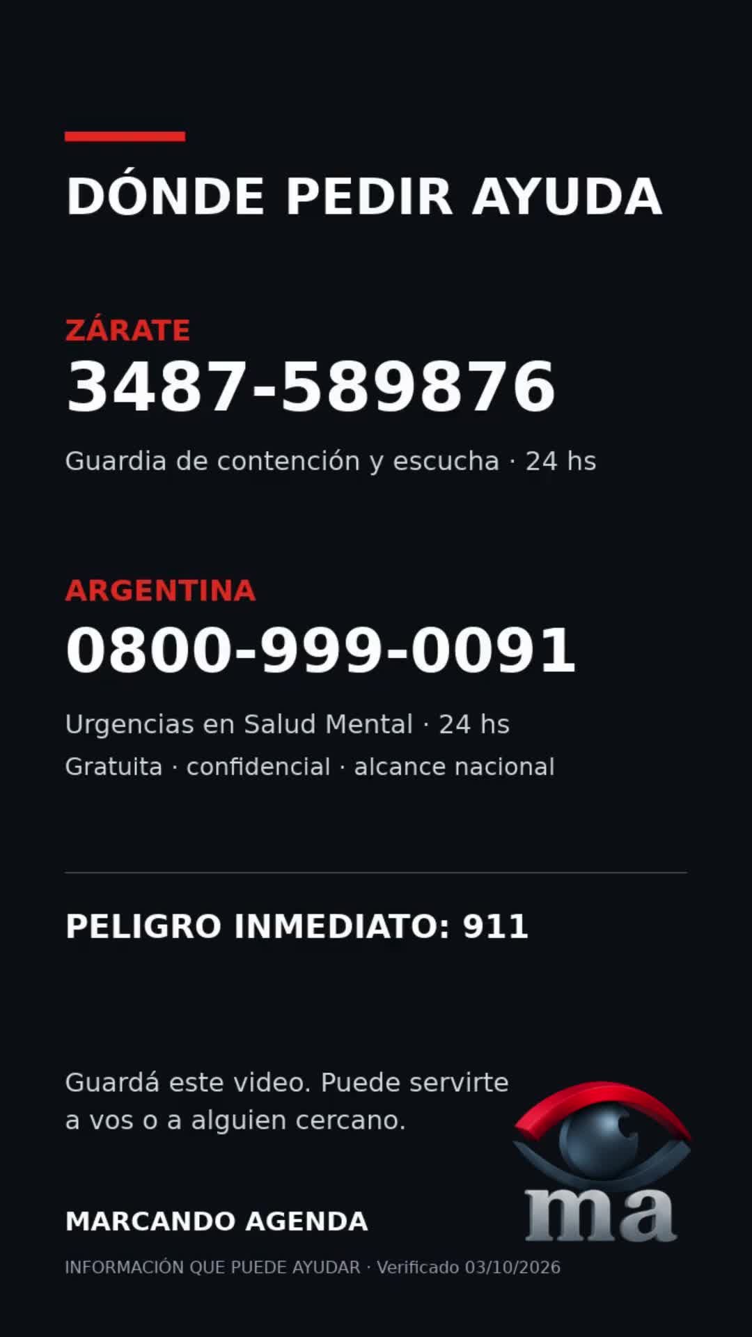 NO SIEMPRE SE NOTA — campaña de concientización de Marcando Agenda